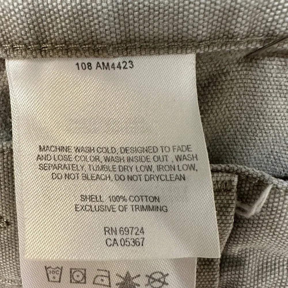 Columbia Carpenter Shorts Mens 38 Khaki Canvas Utility Heavy Duty 00132